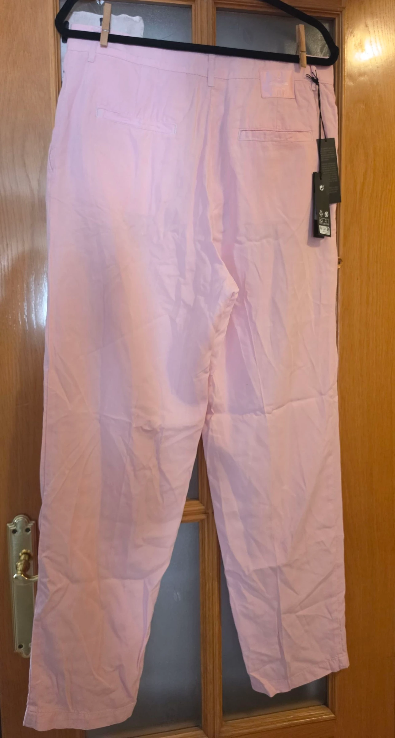 Pantalones largos rosa Replay